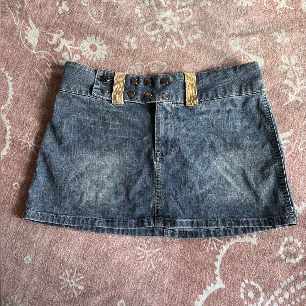 Y2K Mini Denim Skirt